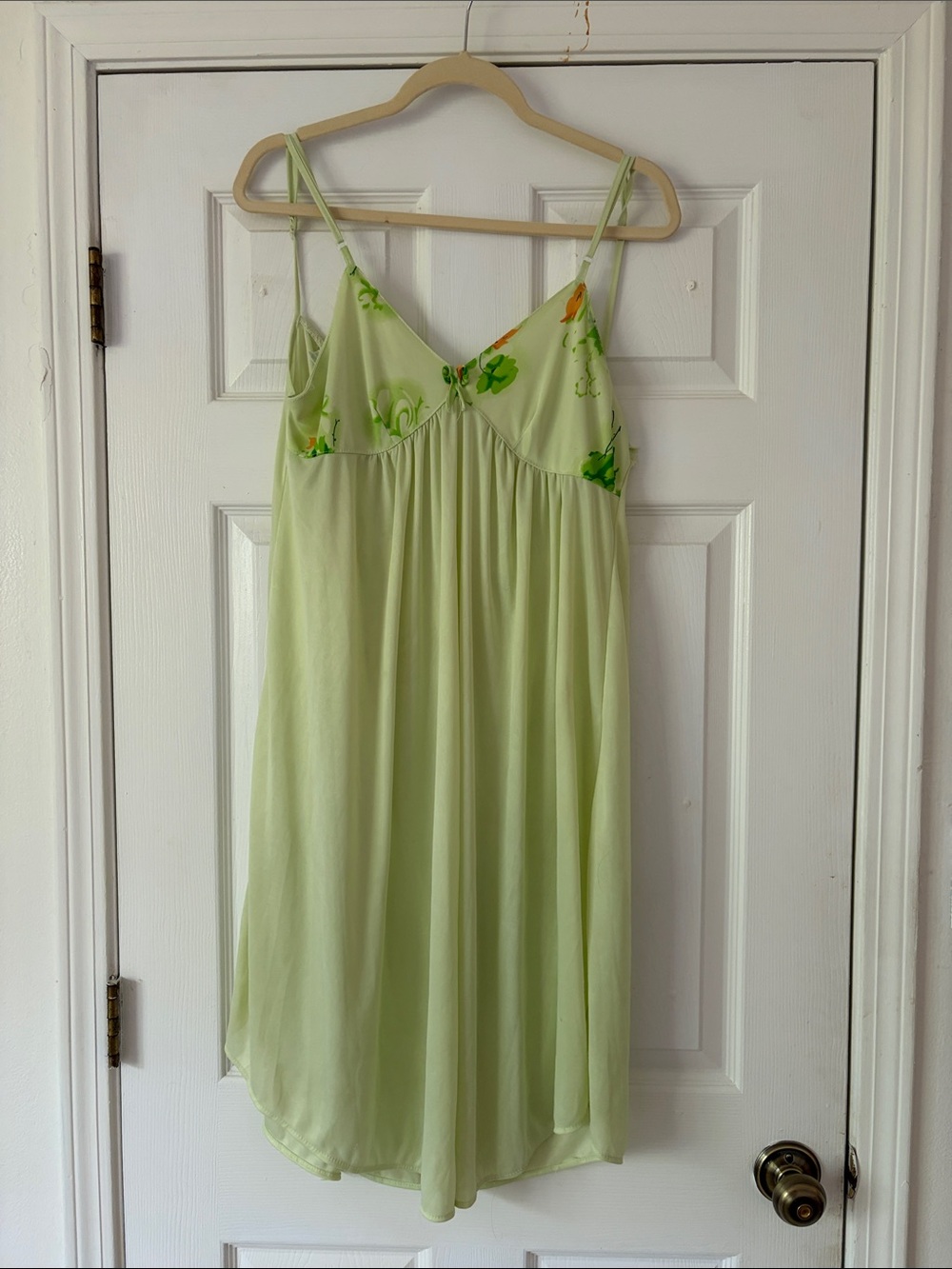 Vintage green nightgown set - Picture 3 of 5